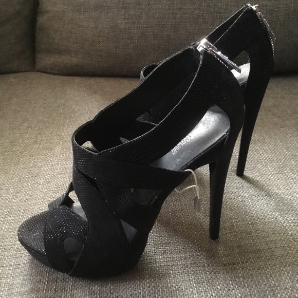 New Just Cavalli 5” black cage sandals 39 8.5 - Picture 5 of 11